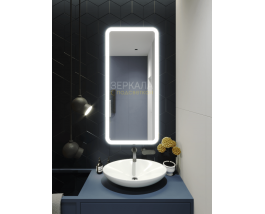 Зеркало с подсветкой для ванной комнаты Анкона Лонг 70х90 см