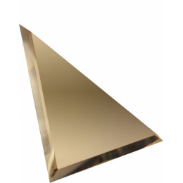 Треугольная зеркальная плитка бронза 120x120 мм
