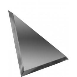 Треугольная зеркальная плитка графит 120x120 мм